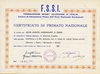 CERTIFICATO DI PRIMATO NAZIONALE GSSTORINO ATLETICA LEGGERA STAFETTA 4X200 JUNIORES 8 DICEMBRE 1970